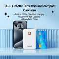 Paul Frank 10000mAh Power Bank 22.5W Fast Charging Built-in Cable Type-C Input 3C Certified 1 USB Port High-Speed Portable Power Bank (Blue). 
