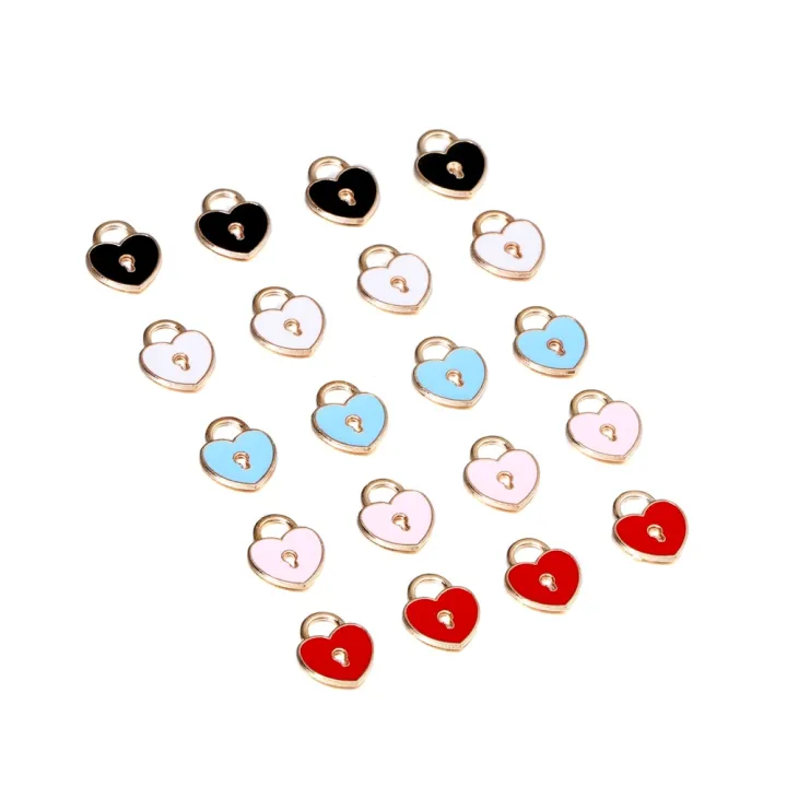10pcs/bag%20Alloy%20Drop%20Oil%20Pendant%20Heart%20Love%20Lock%20Keychain%20Hanging%20Charms%20For%20DIY%20Earrings%20Necklaces%20Jewelry%20Making%20Accessories%20-%20Image%208