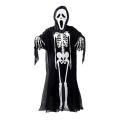【Nice Day Toy Findings Store】（NEW）NYT Lala Skull Skeleton Ghost Cosplay Halloween Dress+Devil （Place an order and let me know if it's a children's adult style）Mask+Gloves. 