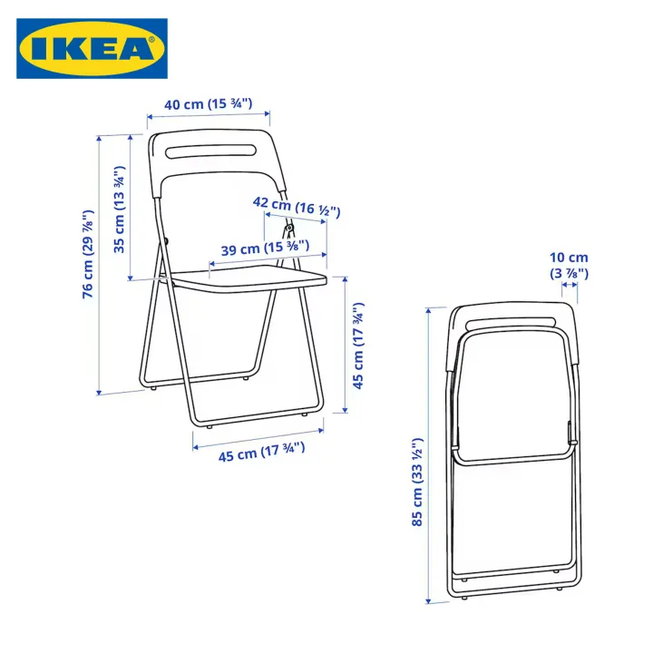IKEA%20Folding%20Chair%20:%20NISSE,%20Black%20%7C%20White%20-%20Image%207