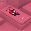 Hontinga for Samsung Galaxy S10 Plus Case Cute Marvel Avengers Cartoon Spiderman Spider Man Phone Case Square Edge Silicone Cases Full Lens Cover Shockproof Protection Case. 