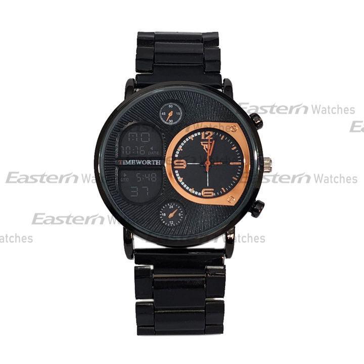 Stainless Steel Quartz Time Worth Watch For Men and watch for boys