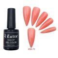 KWEEN Jelly Neutral Gel Nail Polish,Nude Peach Translucent Color UV Light Cure Gel Polish for Nail Art DIY Manicure and Pedicure. 