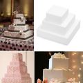 3Pcs Kitchen Supplies Bakeware Styrofoam Cake Dummy Foam Cake Mould Practice Model Baking Mold. 