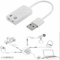 Dynamode External USB Sound Card 2.0 Mic And Headphone Jack Adaptor 3D Sound Card Computer & Laptop Component Sound Card. 