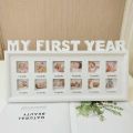 12 Months Baby "MY FIRST YEAR" Frame Pictures Baby Photo Frame. 