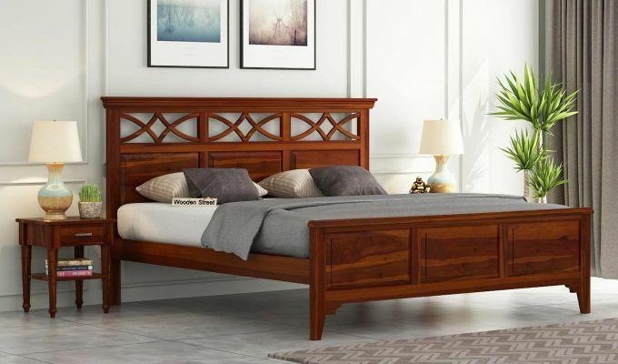ALLAN QUEEN  BED WITHOUT STORAGE  WITHOUT MATTRESS