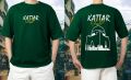 Kattar Karachi Drop Shoulder T Shirt for Men & Boy New Summer collection in stylish printed round neck half sleeves. 