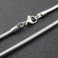 Silver Pure Stainless steel Round Snake Chain for Men / Boys Neck Chain. 