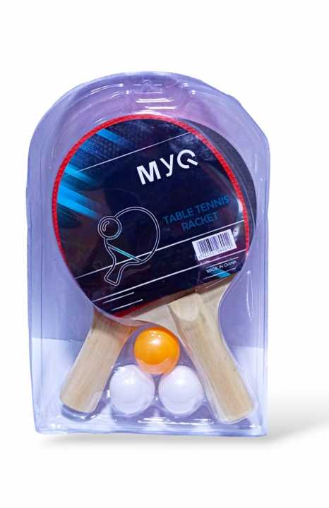 Table Tennis Rackets pack of 2 with 3 Balls | Daraz.pk