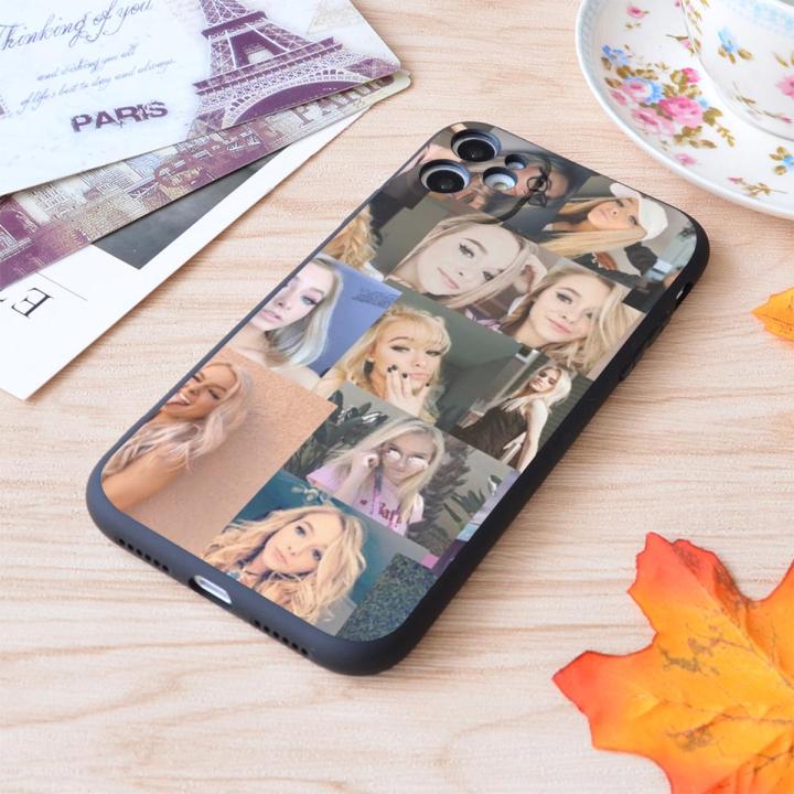 For iPhone Zoe Laverne Collage Print Soft Matt Apple iPhone Case