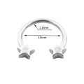 JHJT 18G Stainless Steel Horseshoe Nose Piercing Star Septum Nose Ring Women Nostril Body Jewelry. 