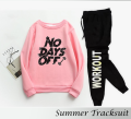 NEW ARRIVAL NO DAYS OFF Printed Tracksuits Fabric Cotton and Jersey Full Sleeves Rib Sweatshirts & Trouser Trendy Fashion Summer Collection Track Suit for Men at Faiq Store. 