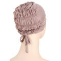 Adjustable Satin Lined Turban Cap Elastic Bottoming Cap Under Scarf Silk Underscarf Cap Hijab. 