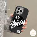 Trendy Brand Stussy Soft Case For Redmi 10A 13C 12 9A 10C 9 12C 9T 9C Note 13 11 12 10 11s 9 8 10s Pro Max Poco X3 Nfc M3 X6 Pro Mi 11 Lite Luxury Metal Lens Candy Color Cover. 