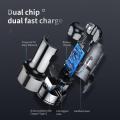 BASEUS AURORA SERIES 45W 6A Quick Charge 3.0 / SCP HUAWEI / AFC SAMSUNG Dual USB WITH digital display Car Charger -. 