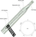 TBPHP Dermapen M1 Upgraded Electric Wireless Beauty Pen LCD Screen with 12 Replacement Cartridges (Silver). 