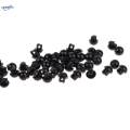 100pcs 6mm Black Round Domed Buttons Sewing Doll Eyes Nose. 