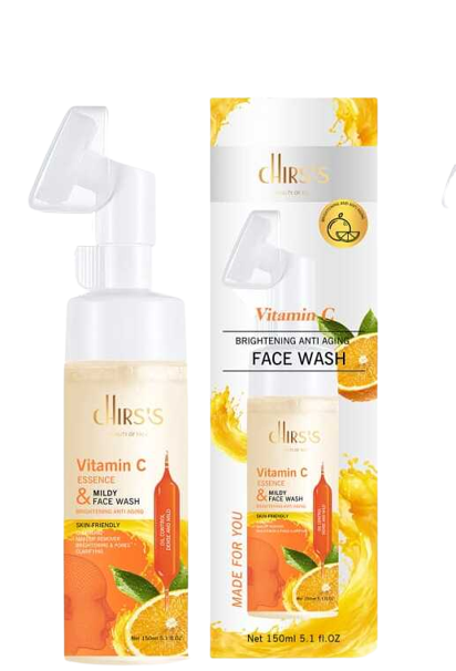 CHIRS'S Cleaning Brightening Anti-Aging Vitamin C Face Wash-150ml