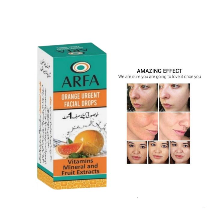 Arfa Cosmetics Urgent Facial Drops Instant Skin Revitalizer Skin Whitening Facial 25Ml