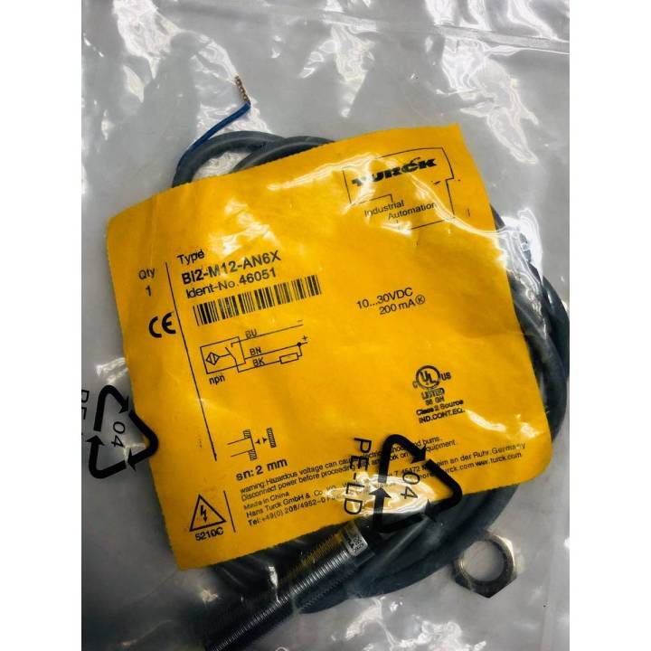 Proximity/ Inductive Sensor  (Sn = 2mm) Dia 12mm , 3-Wire , NPN