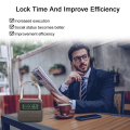 Smart Time Lock LCD Display Electronic Timer Switch Padlock Travel Electronic Timer-Silver. 