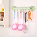 【FUN LIVE】 Bathroom Suction Hooks Towel Hanger Bedroom, Kitchen, Refrigerator Door, Wall Ceiling Hanger Rack (RANDOM COLOR). 