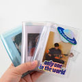 Photography Cute Card Stock Binders Albums Transparent Glitter Jelly Color Photo Album Mini Photo Album Card Holder Instax Album. 