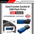 Kingston DataTraveler Exodia M USB Flash Drive 64GB/128GB/256GB - High-Speed Storage Device with Lifetime Warranty. 