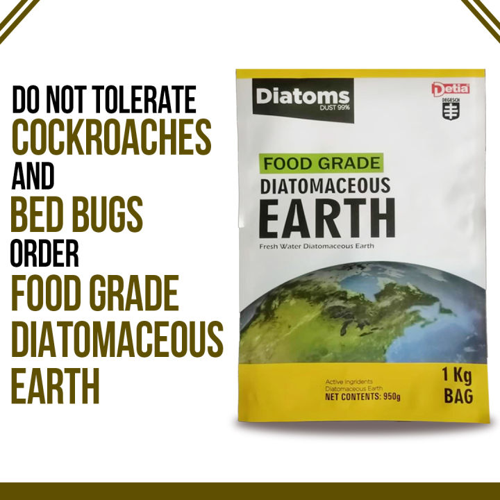 Diatomaceous Earth, 1kg, for cockroaches, bed bugs. Daraz.pk