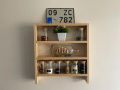 Wood Spice Rack Countertop 45cm | Kitchen Storage | Wall Spice Shelf Organizer. 