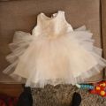 stylish and fancy  frock for baby girls white birthday dress for little girls best frock for kids white net floral frock tutu. 