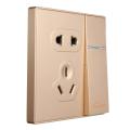 86 Concealed Wall Tools DIY Switch Panel Five Hole with Two Three Socket. 