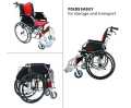 Lightweight Folding Wheelchair – Compact & Comfortable, Easy to Carry and Fits in Car  "Lightweight Portable Travelling Wheelchair with Big Wheels – Easy Transport for Seniors and Patients". 
