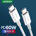 Ugreen PD 60W USB C to USB Type-C Cable QC4.0 3.0 Fast Charge Data Cable for Macbook Samsung S20 S9 USB C Cable for iPhone 15. 