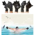 【Footprint】 Swimming Webbed Gloves Diving Training Hand Flippers Swim Finger Frog Webbed Gloves Paddle Good Elasticity Durable High Quality. 