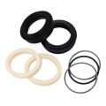 Mountain Bike Fork Oil Seal, Standard Size Fork Oil Seal Set Stable Structure for 36mm Inner Tube. 