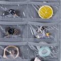 Fast Forward Jewelry Organizer Closet Organizer Hanging Storage 28 Clear PVC Pockets High Quality 75 GSM Non-Woven Fabric and PVC Material. 