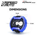 1 【Footprint】 NMAX V1 IGNITION KEY COVER T-5412 CARBON DESIGN / IGNITION COVER FOR NMAX 2019 SPEEDMOTO. 