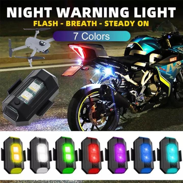 Rechargable 7 Colors In 1 Led Aircraft Strobe Lights Anti Collision Warning Light