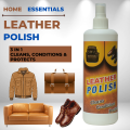 Best Leather Polish, Leather Cleaner Liquid, Leather Cleaning, Restoring and Polishing Spray , Clean and Protect Leather Sofa, Bags, Shoes, Jacket  Etc. - Restore & Revitalize - 400ml/0.4ltr. 