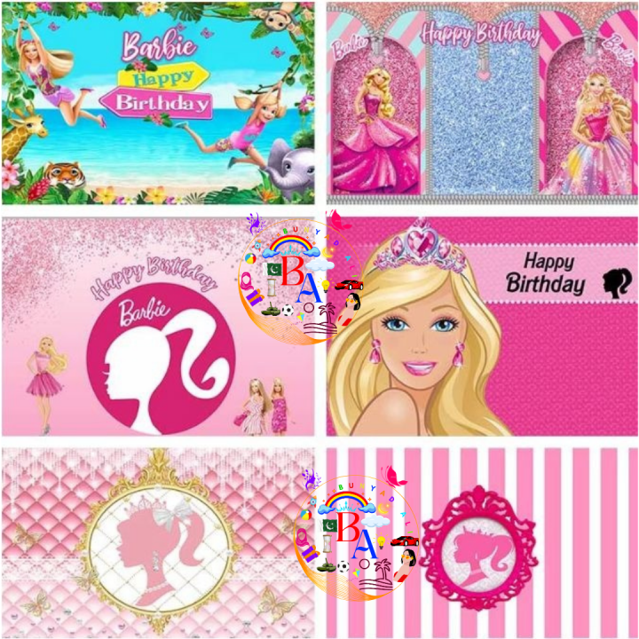 Barbie%20Fancy%20Backdrop%20Barbie%20Theme%20Fancy%20Panaflex%20Barbie%20Birthday%20Party%20Banner%20Code%204%20-%20Image%202