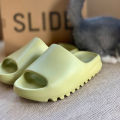 Coconut slippers, yeezy warm sand, yellow slide flip flops, beige non-slip outside, wearing, feeling man. 