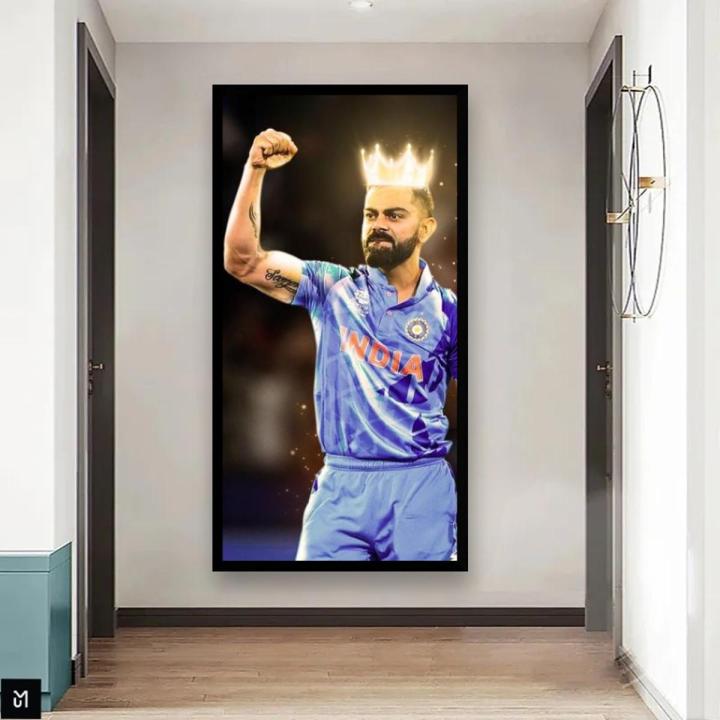 Virat Kohli poster frame and cricket wall art frames