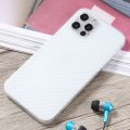 Carbon Fiber Texture PP Protective Case For iPhone 12 Pro Max. 