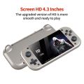 M17 Retro Handheld Video Game Console Open Source Linux System 4.3 Inch IPS Screen Portable Pocket Video Player 64GB for PSP/N64. 