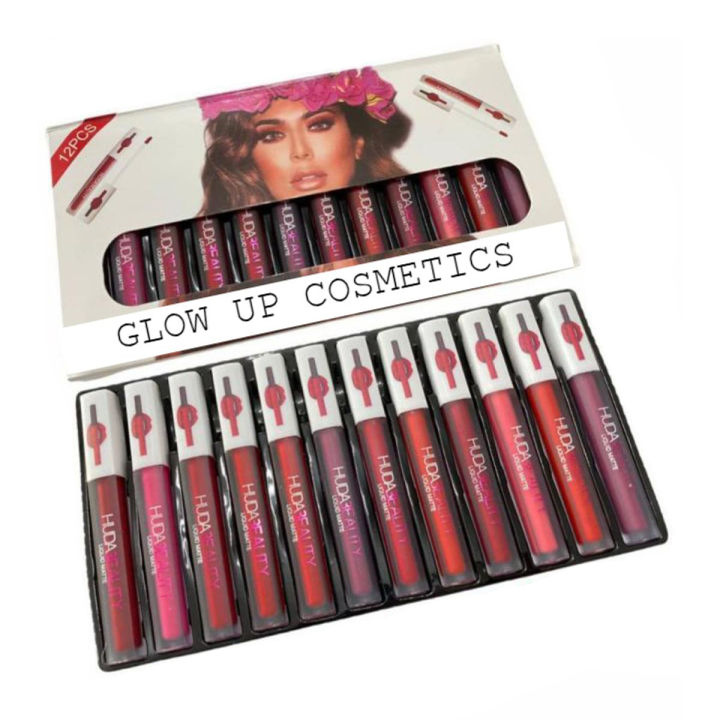 Matte Lip gloss Pack Of 12 Beautiful Colors - 12 Different Colors - Waterproof