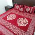 5 pcs Velvet Jacquard Bedsheet set in Two motive design. 