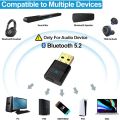 1Mii Bluetooth 5.2 USB Audio Transmitter Adapter for PC PS4 PS5 Wireless Audio Dongle with aptX Low Latency for Connecting Bluetooth Headphones Speakers (Only for Audio). 