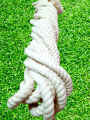 White Twisted Cotton Rope (Rassi) Natural Thick Rope Cloth Hanging, Landscaping. 